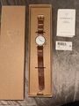 Kerbholz Uhr Damen  Wilma Maple/Cognac Holz Leder