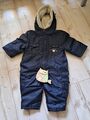 Winteranzug Overall Schneeanzug Einteiler Mädchen/Junge Gr. 74 Twinnies Blau 