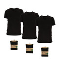 T-Shirts Bambus 1-2-3 Pack Herren Männer Weiß - Schwarz Herren Gr. S - 2XL NEU