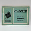 100- 101/ Heimlabor - für den Amateurelektroniker / TOPP / Fischer