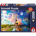 Schmidt Spiele Puzzle Paris Tag und Nacht Erwachsenenpuzzle Standard 2000 Teile