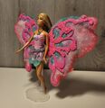 Mattel Barbie  Puppe , mit tollem Kleid  Flügel Schmetterling Mariposa