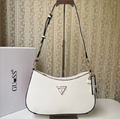 Gifts Damen GUESS Noelle Top Zip Shoulder Bag Schultertasche Tasche Black/ white