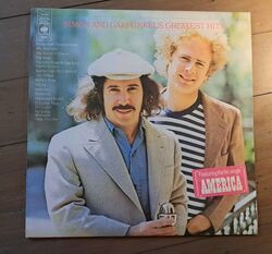 SIMON AND GARFUNKEL - GREATEST HITS - UK - 1972 - VINYL - SELTENER AUFKLEBER - S69003