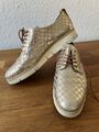 Maripé Halbschuh Schnürschuh Sneaker Gold Gr. 37 wie NEU