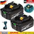 2X Original -18V/8,0Ah für Makita Akku BL1860B BL1850B 197422-4 BL1850 BL1830