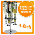 4-fach Barbutler Getränkespender Bar-Set-Flaschenhalter Zapfanlage Halterung