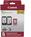 2 Canon Druckerpatronen Tinte PG-545 BK / CL-546 tri-color Photo Value Pack