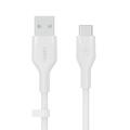 Belkin BoostCharge Flex USB-A auf USB-C Kabel (1m, Weiß)