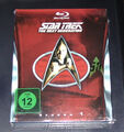 STAR TREK THE NEXT GENERATION STAFFEL /SEASON 1 BLU RAY IM GEPRÄGTEM SCHUBER NEU