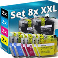 Set 8x XL TINTE PATRONEN kompatibel BROTHER MFC J5330DW J5335DW J5730DW J5930DW