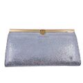 Neuville Funkelnde Silber Tasche Geldbörse Clutch Tasche