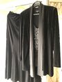 Vera Mont Abendmode Gr. 44 und Paillettenshirt Brunetti Gr. 46,  schwarz