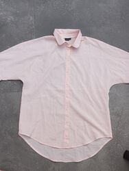 Damen Bodyflit Bluse Shirt Kurzarm Lachsfarbe Gr. 40