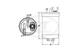 Kraftstofffilter mit Wasserabscheider ST 304 SCT - MANNOL für FIAT SEAT SKODA VW