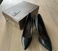 TAMARIS Damen Echtleder Pumps schwarz Gr. 38 Schuhe wie NEU!