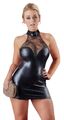 Enges kurzes Kleid im Wetlook S bis XL o2715830