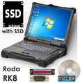 RODA ROCKY III+ NOTEBOOK 4GB 120 GB SSD DVD-RW RS-232 LPT PARALLEL WINDOWS 7 RO6