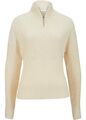 Troyer Pullover Gr. 36/38 Beige Damen Langarm Langarm Strick-Pulli Sweater Neu*