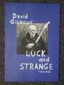 DAVID GILMOUR Luck and Strange Tour 2024 Programmheft und Tragetüte