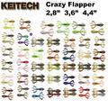 Keitech Crazy Flapper 2,8" 3,6" 4,4" Krebs CreatureBait Barsch Zander Neue Farbe