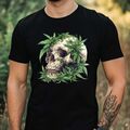 T-Shirt Herren Cannabis Weihnachten Motiv Baumwolle Größe XS bis 5XL