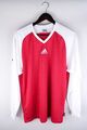 Adidas Herren T-Shirt Langarm Activewear Pullover rot Größe M