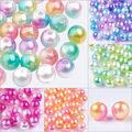 50 Acrylperlen 8mm Runde Bunt Zweifarbig Acryl Beads Basteln - Wählbar