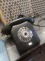 Schwarzes altes Telefon mit Wählscheibe - Nordfern W61 - gebraucht