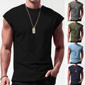 Herren Ärmellos Weste Sport Tank Top Muskelshirt Bodybuilding Tops Fitness Shirt