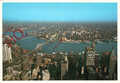 Postkarte: New York City, vom Dach der Zwillingstürme World Trade Center