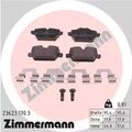 1x ORIGINAL® Zimmermann Bremsbelagsatz, Scheibenbremse Hinten, exkl.