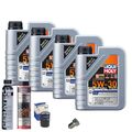 Motoröl 5W30 LIQUI MOLY 4L+MAHLE Ölfilter+Spülung+Cera Tec+Ölablassschraube