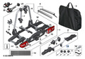 Original BMW Fahrradheckträger Pro 2.0 Anhängerkupplung Satz Schlösser
