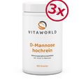 Vita World 3er Pack D-Mannose 3x100g Hochrein Pulver Mannose Apotheke Herstellun