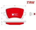 Bremsbelagsatz, Scheibenbremse DTEC COTEC TRW GDB1622DTE