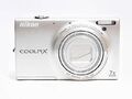 Nikon Coolpix S6100 16MP Punkt & Shoot Digitalkamera Silber Ccd Aus Japan