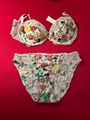 Lise Charmel - BH mit Slip - wunderschönes Set - 80 C / 40 - floral 