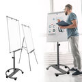 Flipchart Whiteboard Magnetisch Magnettafel mit Rollen /Ständer höhenverstellbar