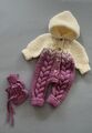 Handgestrickte Baby Overall Gr 56/62