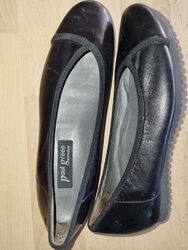 Paul Green Halbschuhe Damen Slipper Ballerina  Schuhe Gr.37,5 UK 4,5 Schwarz