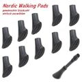 Nordic Walking Gummipuffer Pads Asphaltpads Ersatzfüße Trekking Wandern Stöcke