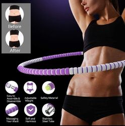 Hula Hoop Reifen Fitness Ring Bauchtrainer Schaumstoff 1,2 kg 8 Teile.