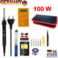 Lötkolben Set Lötset 100W Lötstation Temperatur Einstellbar Soldering Iron Wire⭐