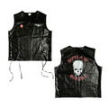 Kostüm Biker Weste Outlaw, im Lederlook, Rocker, XL