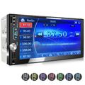 Autoradio 7 Zoll Kapazitiver Touch Monitor Bluetooth Mirror Usb Sd Mp3 Aux 2din