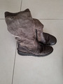 Damenschuhe Stiefel aus Leder braun  Gr. 38 Hush Puppies