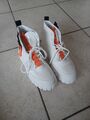 Sneaker Damen Gr.38  Weiß Orange Schwarz Neu!