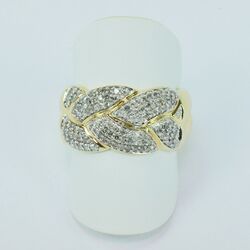  Designer Brillant Ring 14 Kt. Gelbgold Diamanten  ca.0,50 ct. Damen Nr.1657♦️♦️
