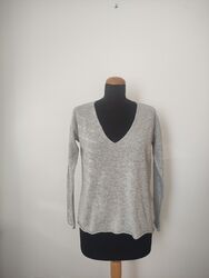 eseoese Strick-Pulli Gr.XS/S Pullover grau Wolle Kaschmir